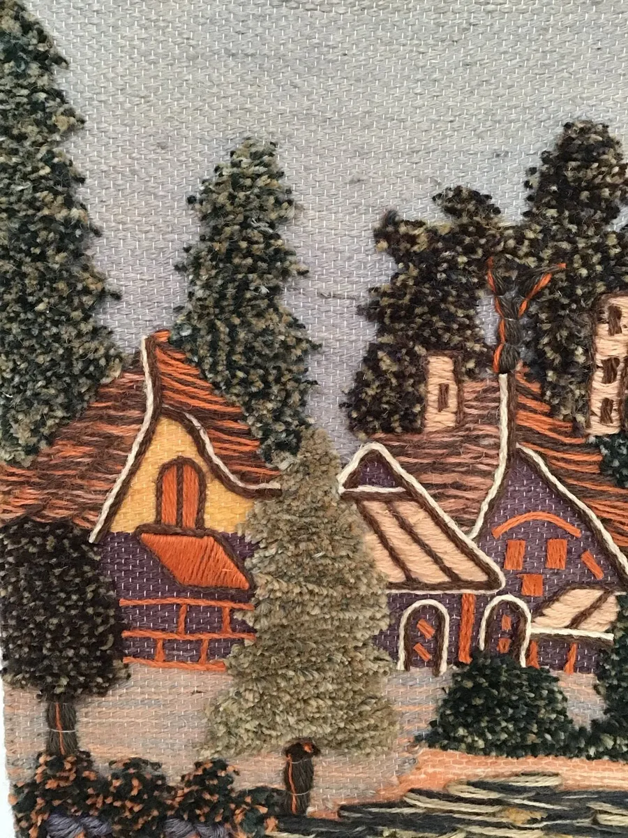 Vintage from 1970s Handwoven Wool Tapestry - Image 3