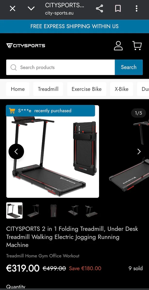 City Sports Foldable Walking Pad - Image 3