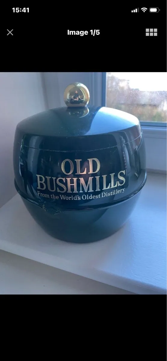 Rare Vintage Bushmills Ice Bucket - Image 1