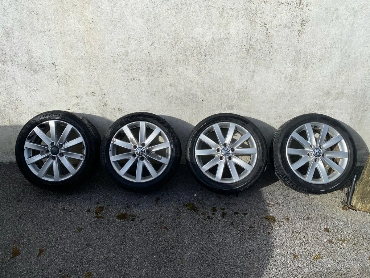 VW 17” alloys and tyres - Image 1