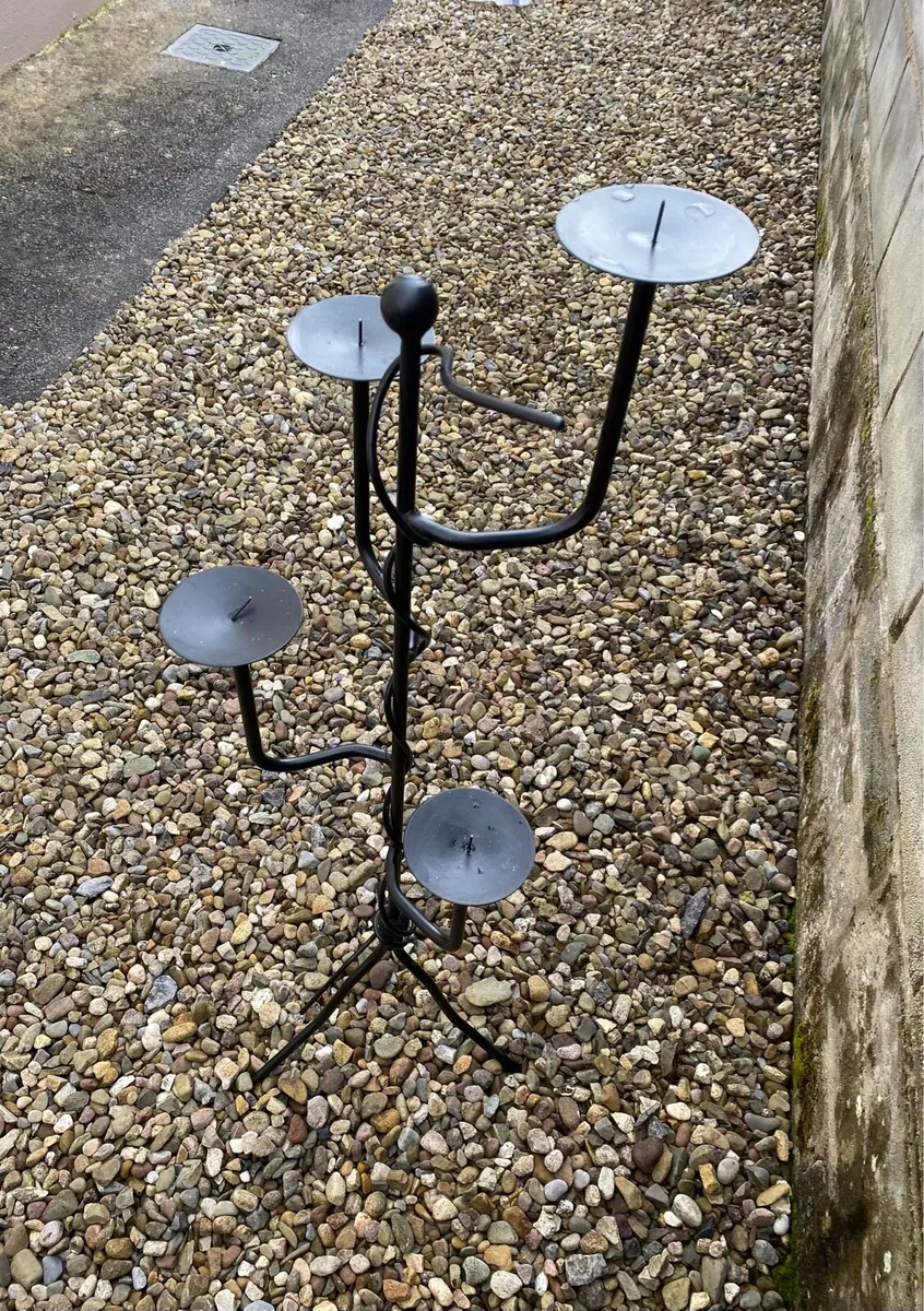 Gorgeous Cast iron Candle Holder - Image 4