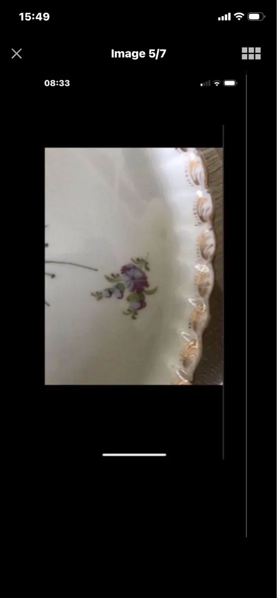 Antique Hand Painted Meissen Dish - Image 4
