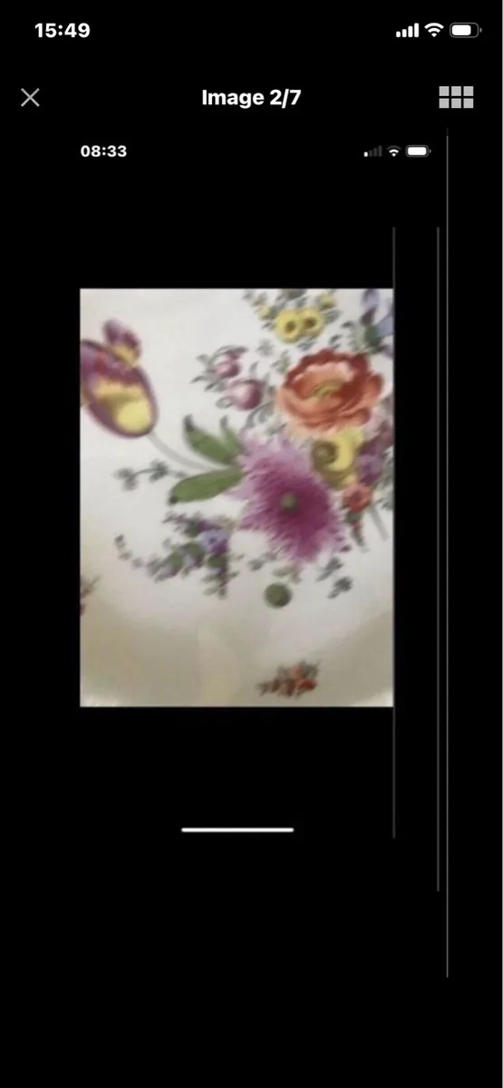 Antique Hand Painted Meissen Dish - Image 2