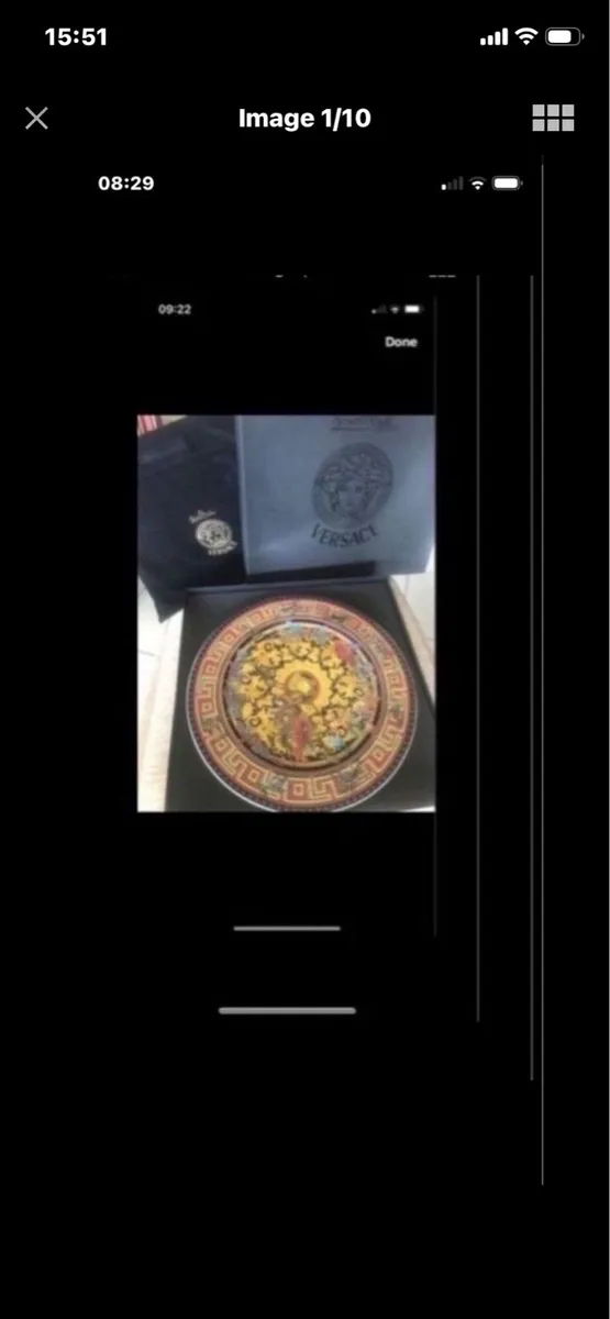 Versace Rosenthal Christmas Glory 2004 Plate - Image 1