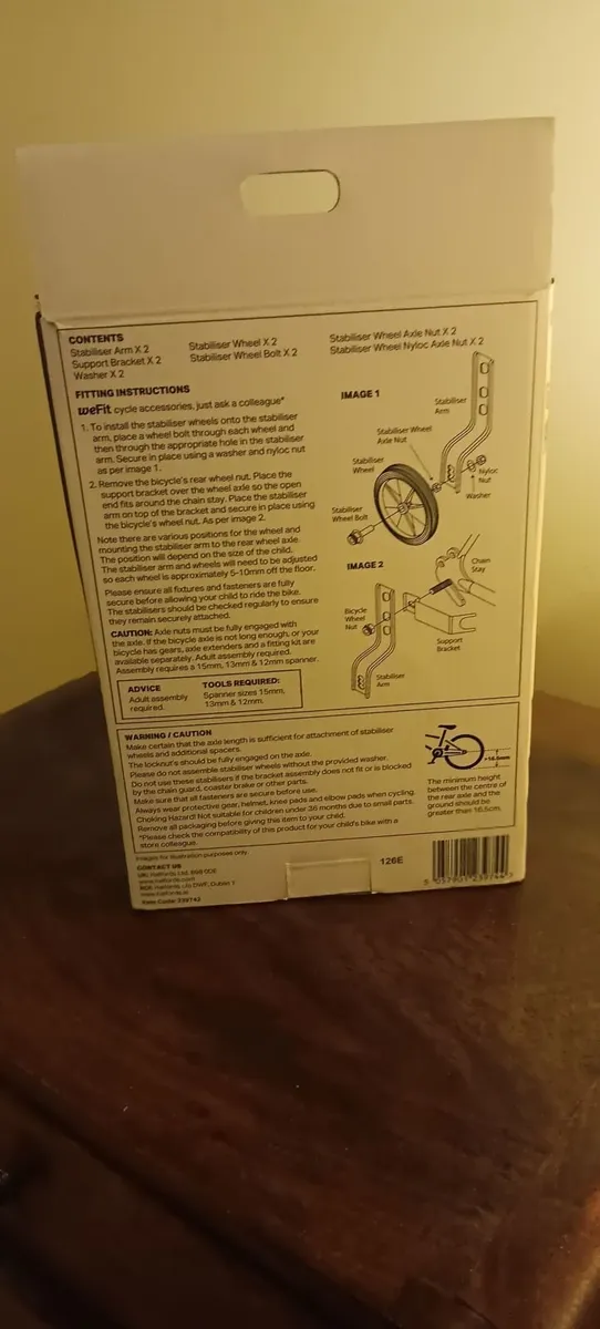 Halfords stabalisers new in box - Image 2