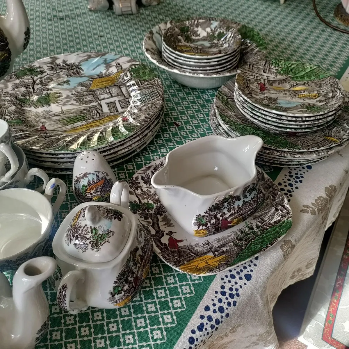 Antique dinner set - Image 4