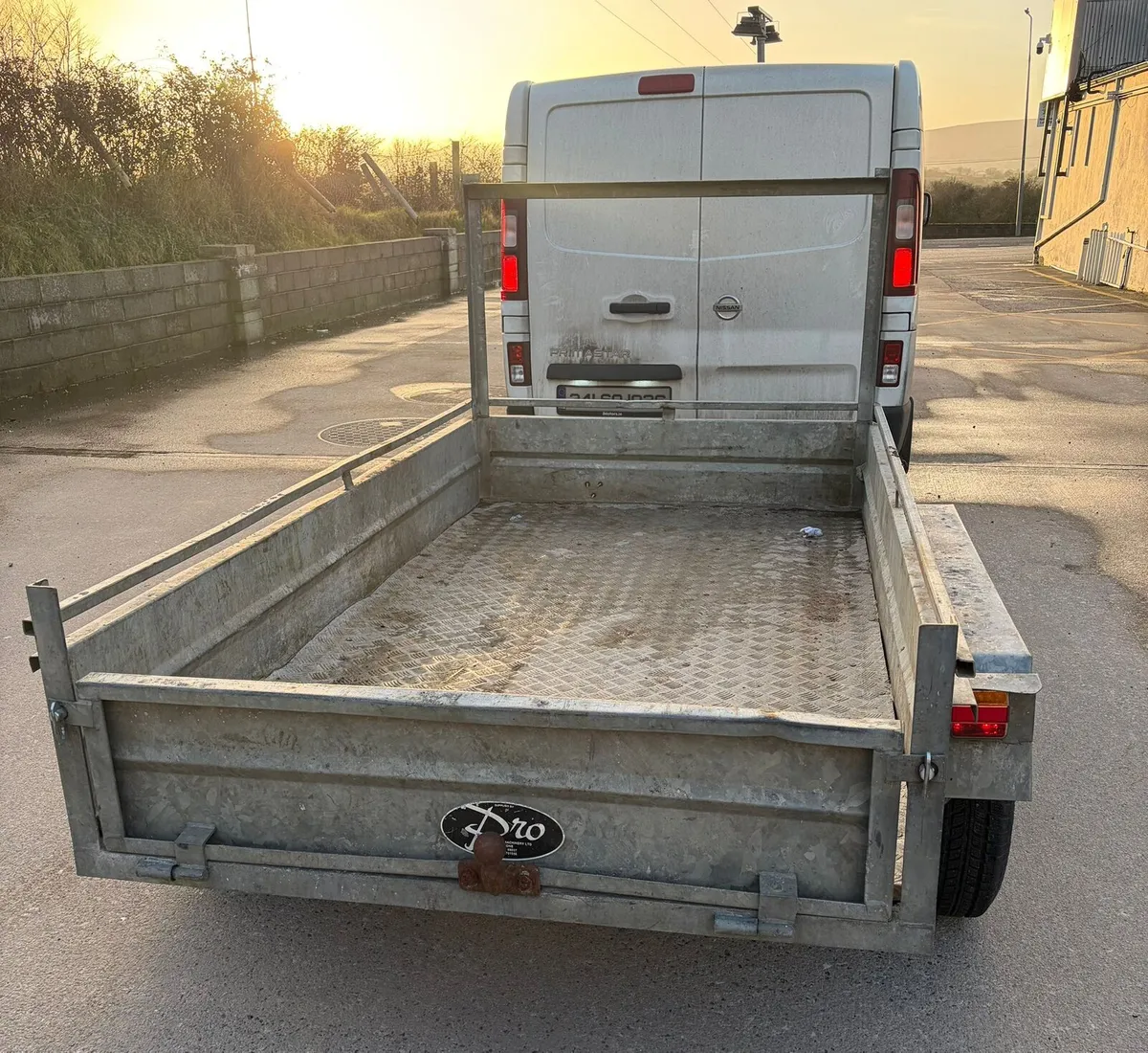 8f2by4f6 galvanised builders trailer - Image 3