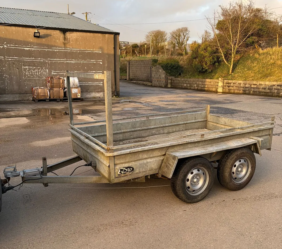8f2by4f6 galvanised builders trailer - Image 1