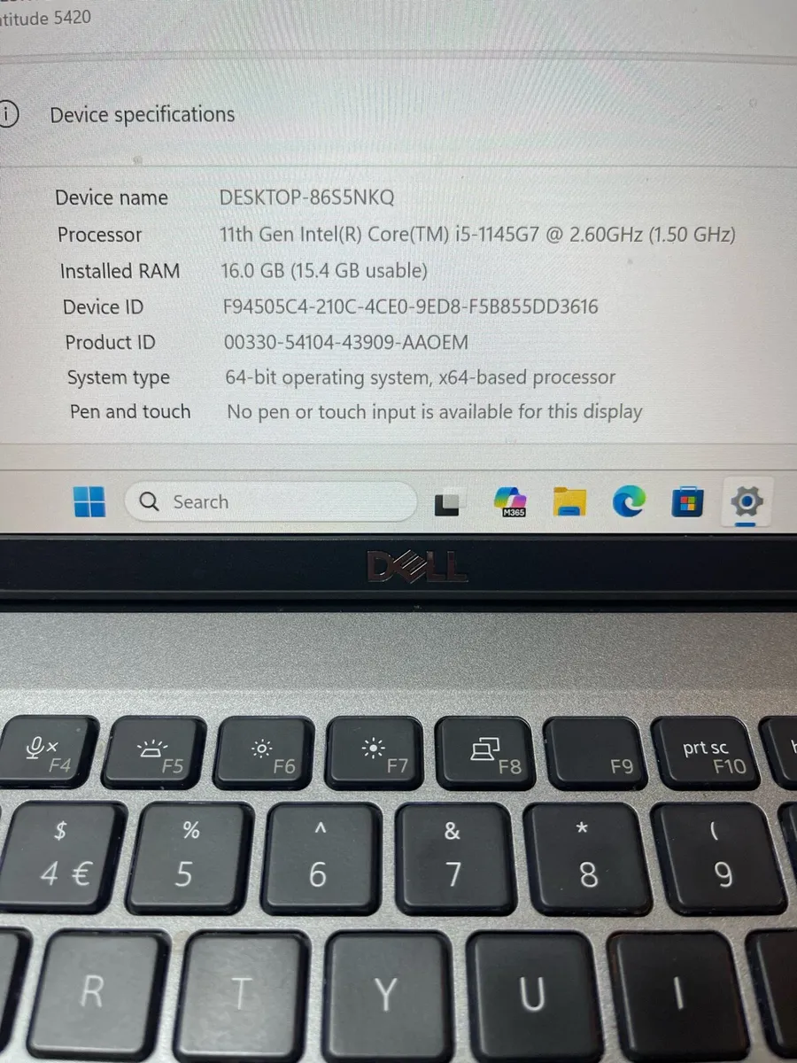 Dell laptop i5 11gen 16/256 win 11 pro - Image 4