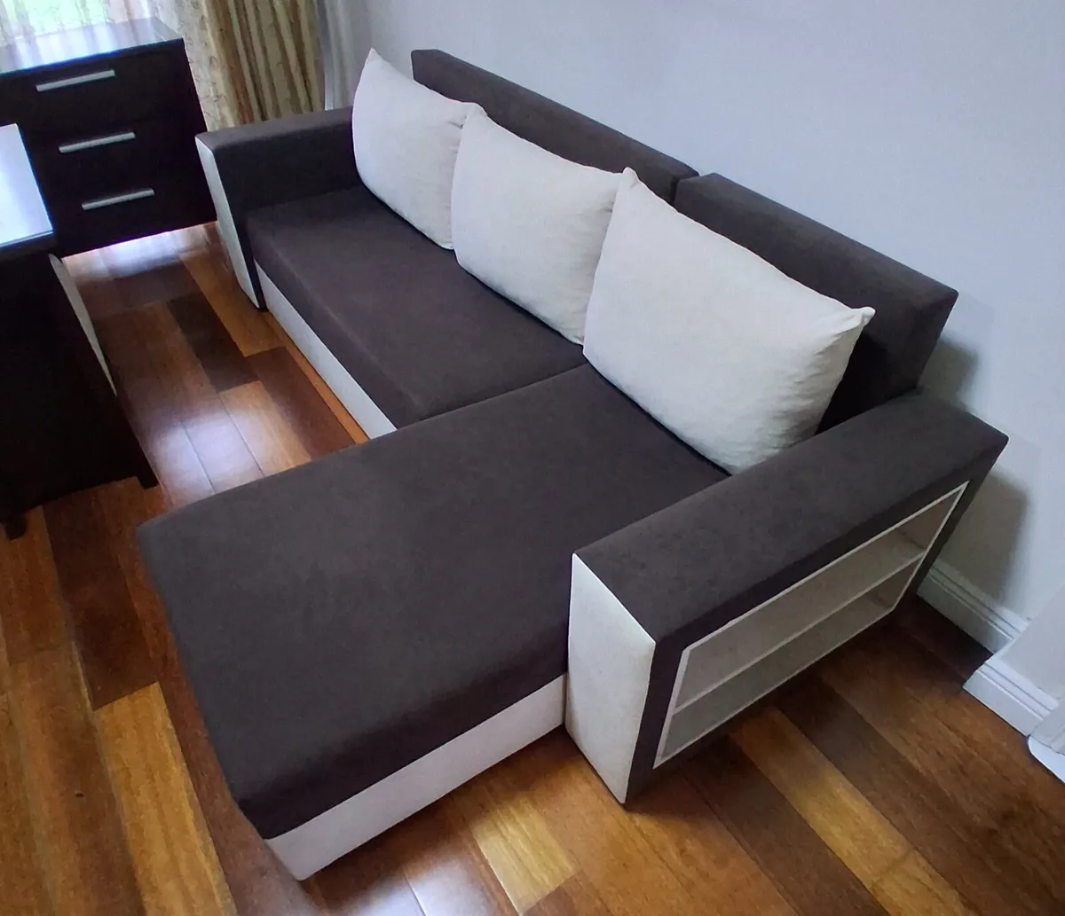 corner sofa bed,corner display unit, table - Image 1