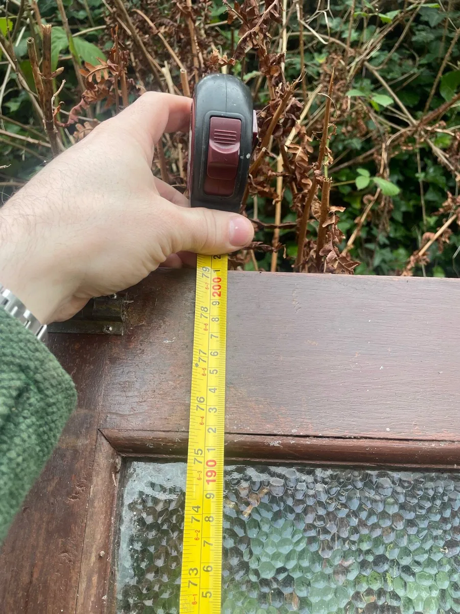 Two solid teak doors - Image 4