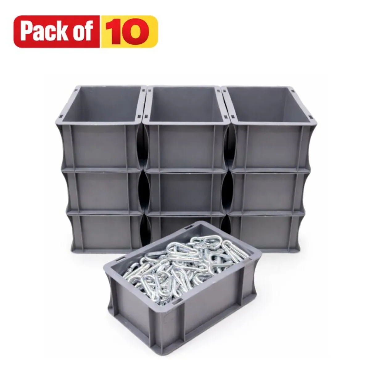 Pack of 10 storage boxes - Image 3