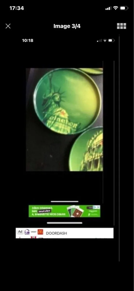Heineken Metal Coasters (4) - Image 1