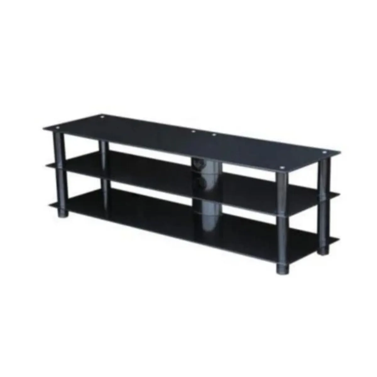 New Black Glass TV Stand - Image 1