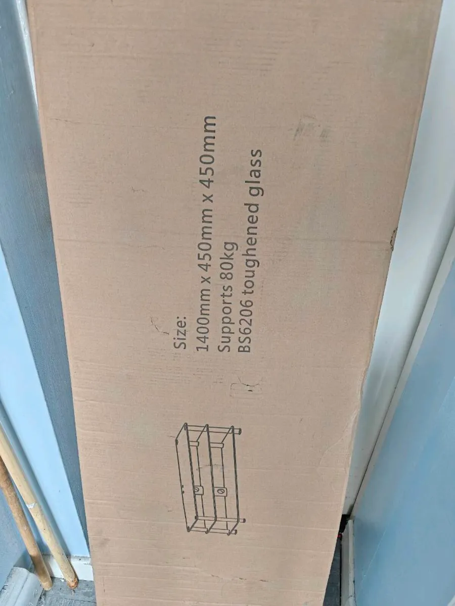 New Black Glass TV Stand - Image 2