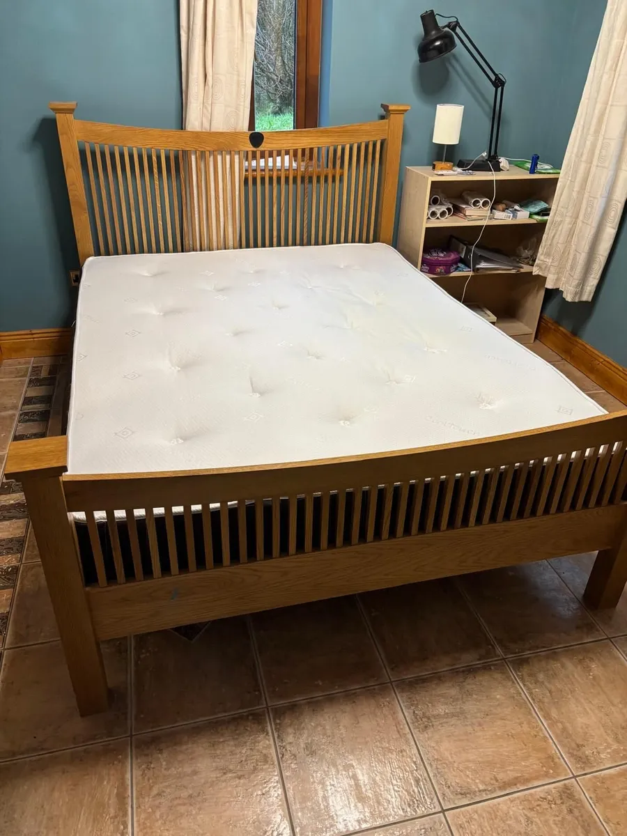 Oak King Size Bed - Image 4