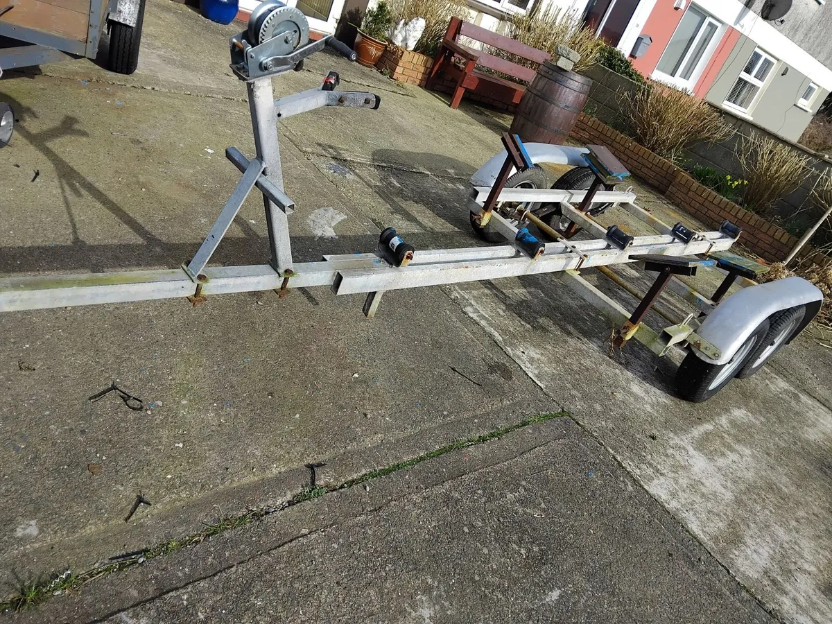 Galvanised Boat trailer - Image 1