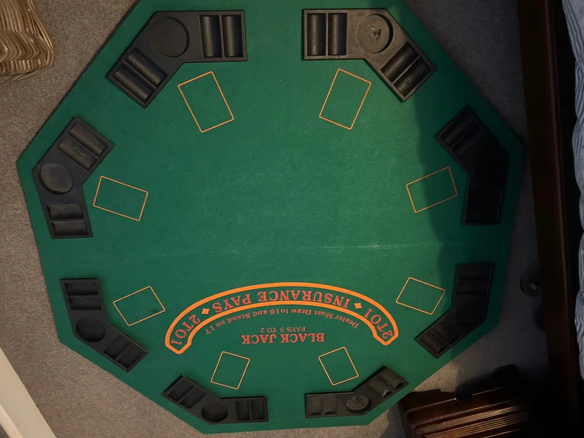 Black Jack table top table - Image 1