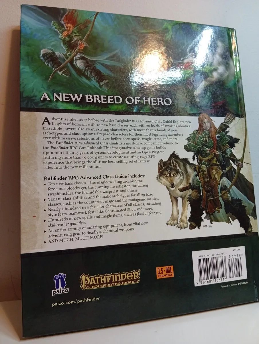 Pathfinder Paizo Rpg Book 2014 Jason Bulmahn 1st e - Image 2