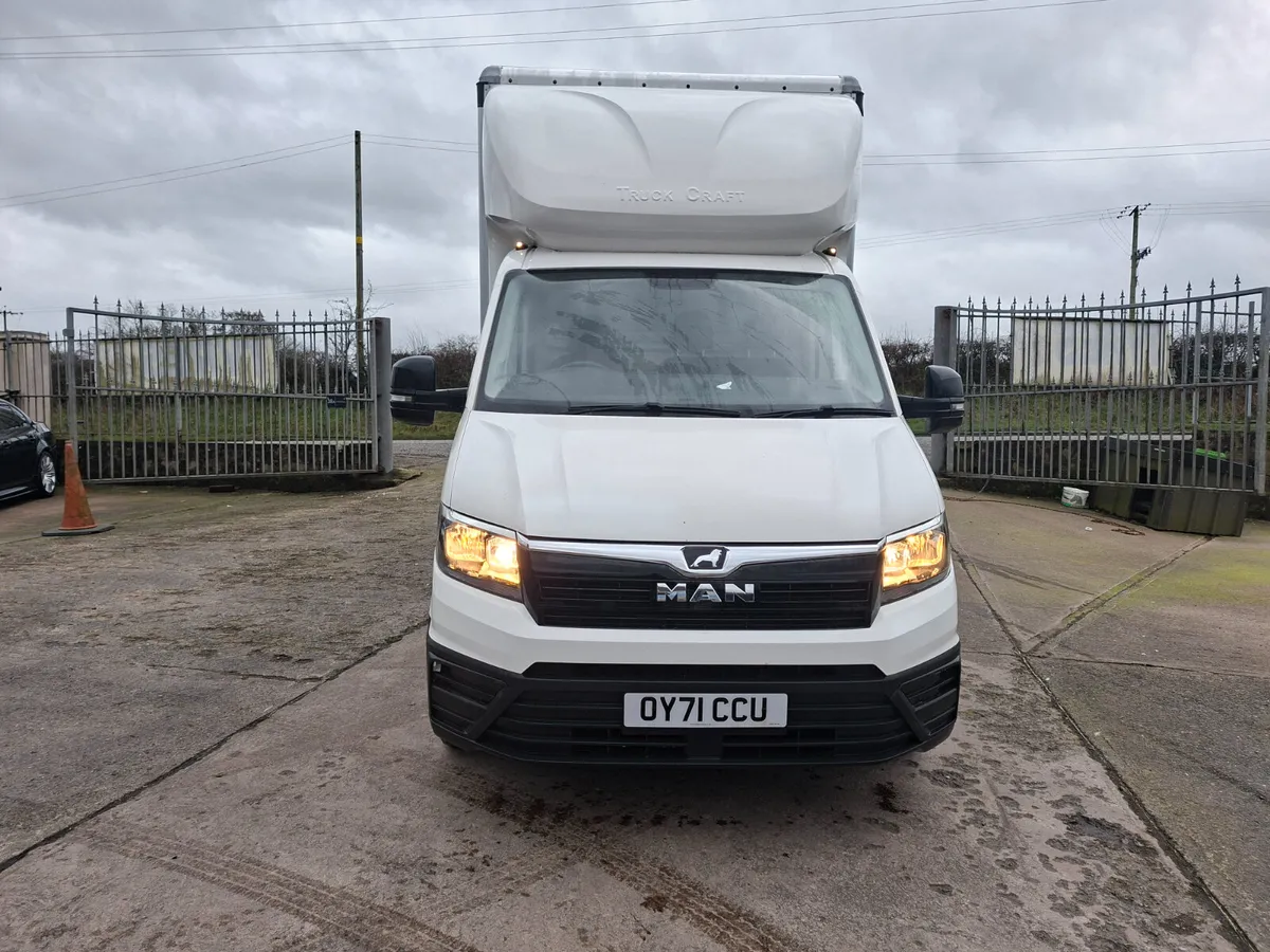 LATE 2021 MAN TGE 140 BHP 14FT CURTINSIDER - Image 2