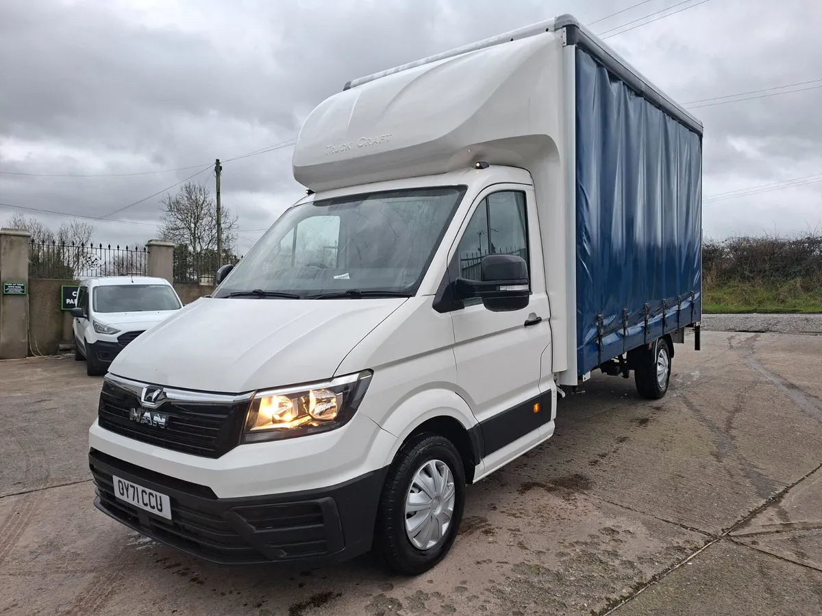 LATE 2021 MAN TGE 140 BHP 14FT CURTINSIDER - Image 3