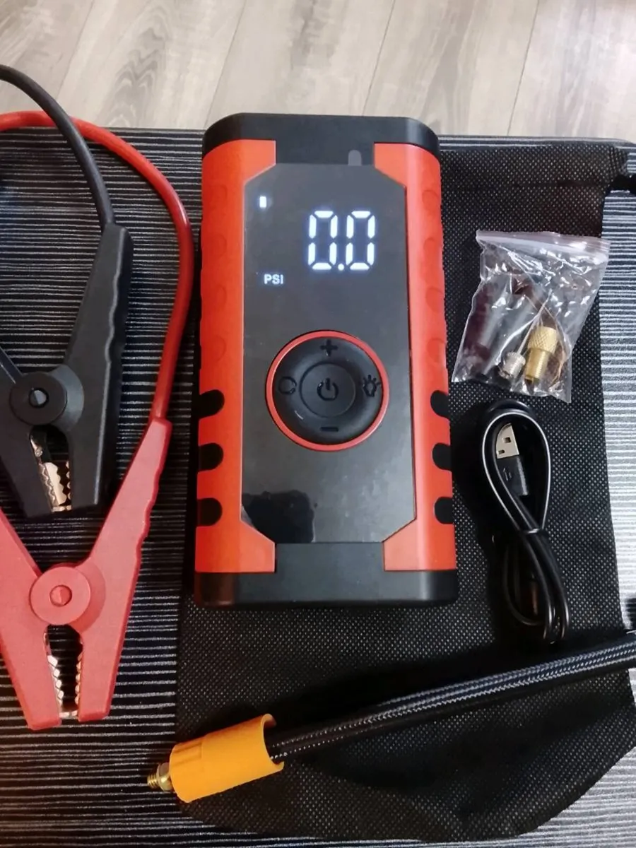 Portable Jump Starter with Built-in Air Compressor - Image 1