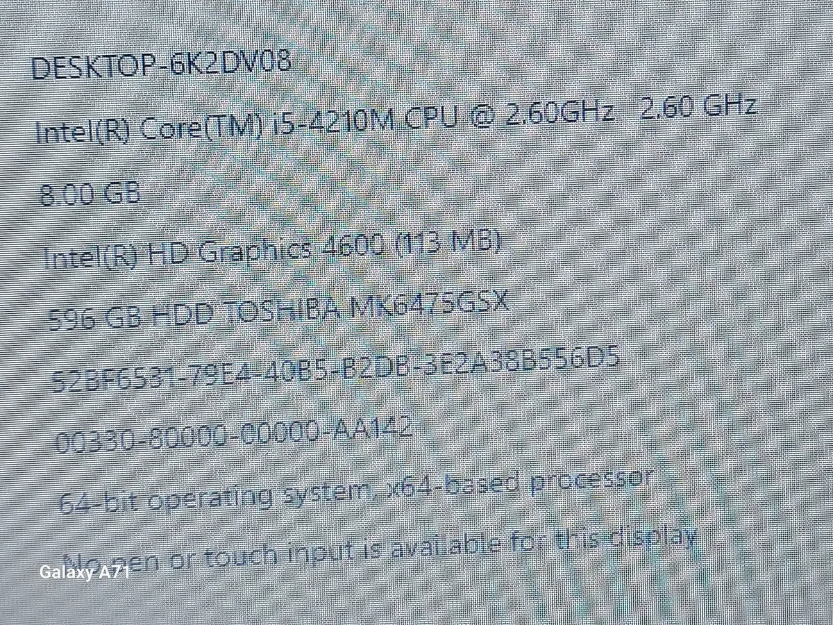 HP Probook 14 inch Laptop, 8GB Ram, 600GB HDD, - Image 3