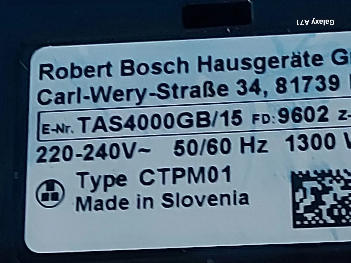 Bosch Coffee Maker TAS4000GB, Excellent condition - Image 4