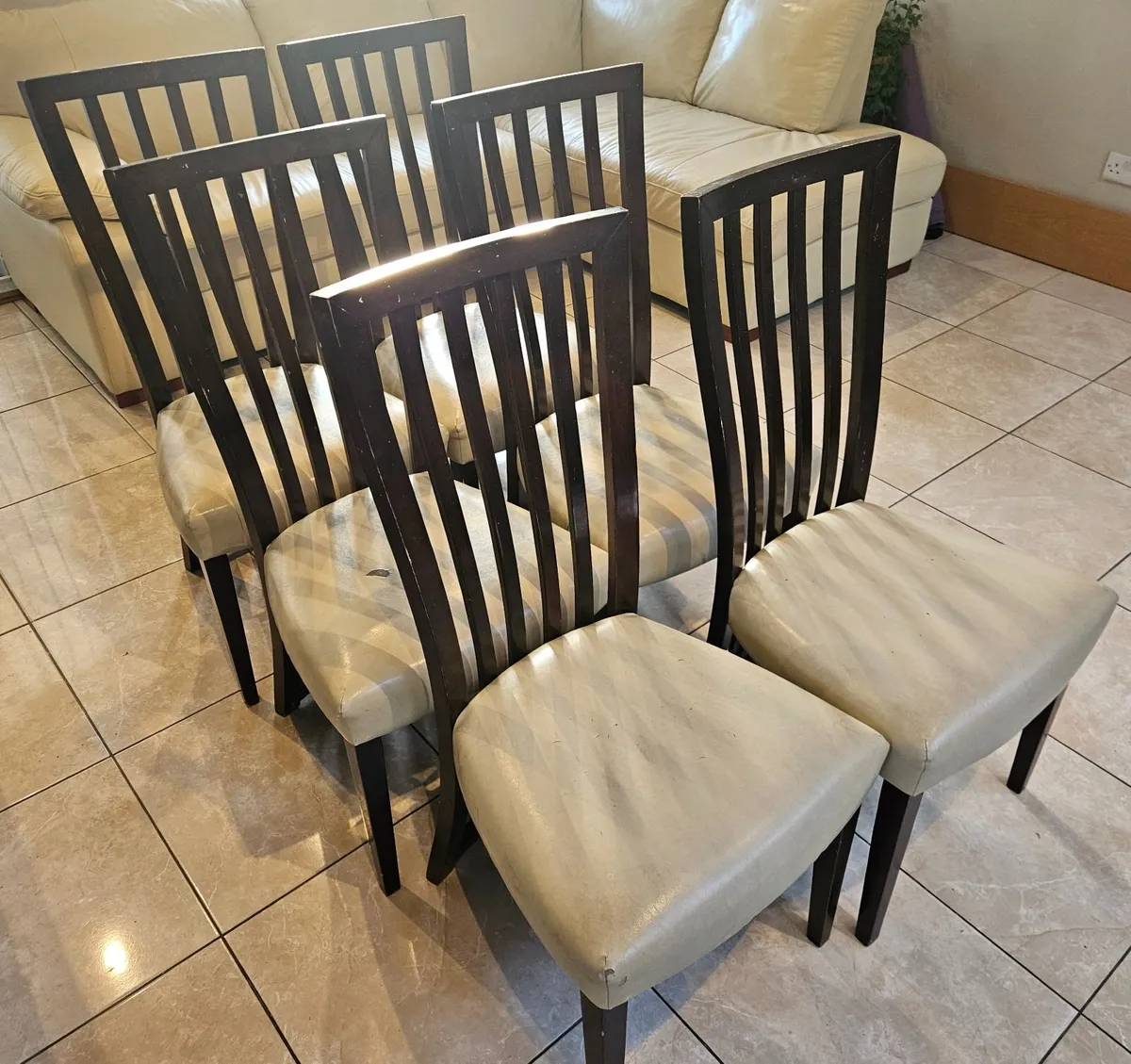 6 dinning chairs - Image 1