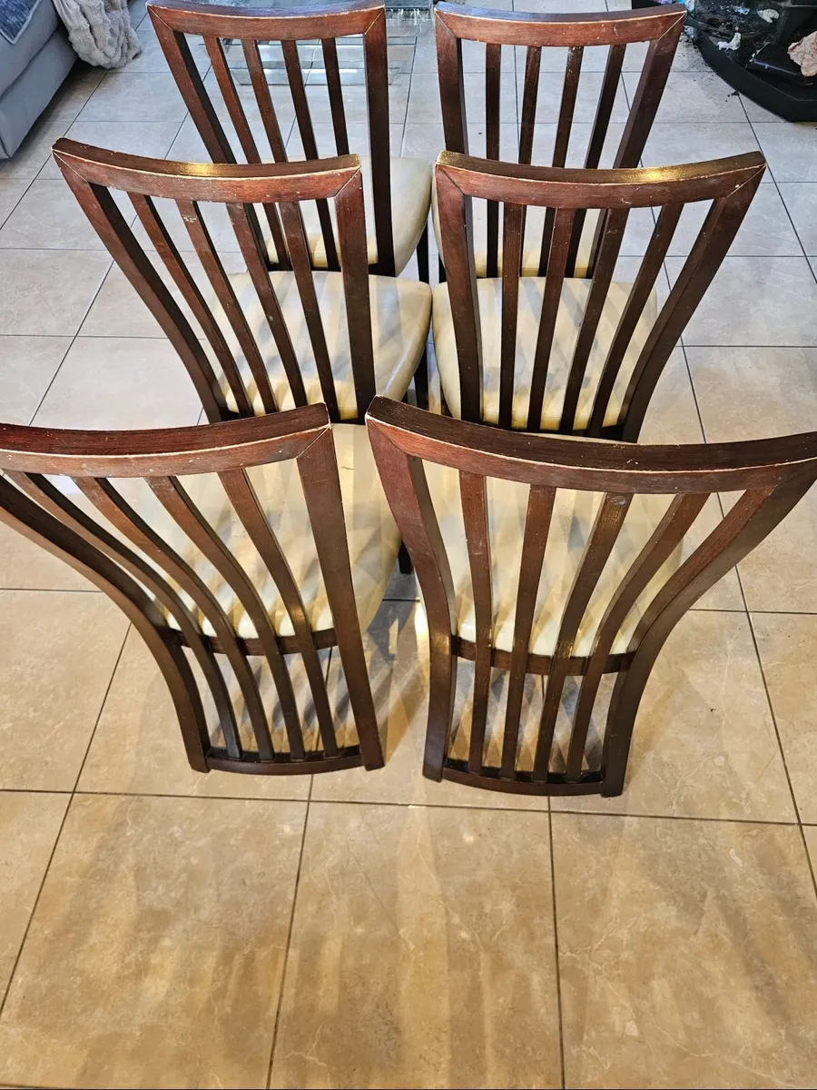 6 dinning chairs - Image 2
