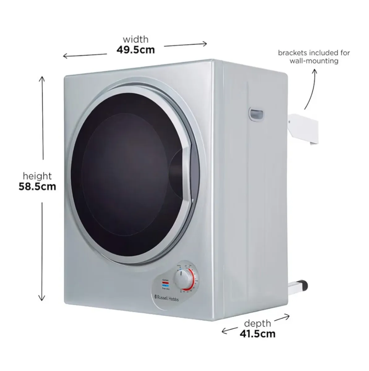 Russell Hobbs 2.5kg Compact Mini Tumble dryer - Image 1