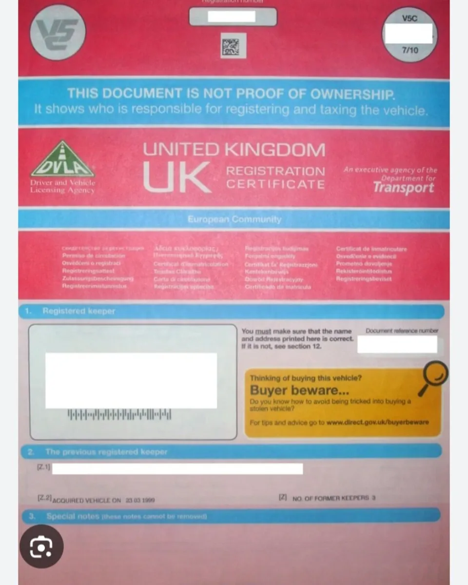 LOST YOUR V5 LOGBOOK? - Image 2