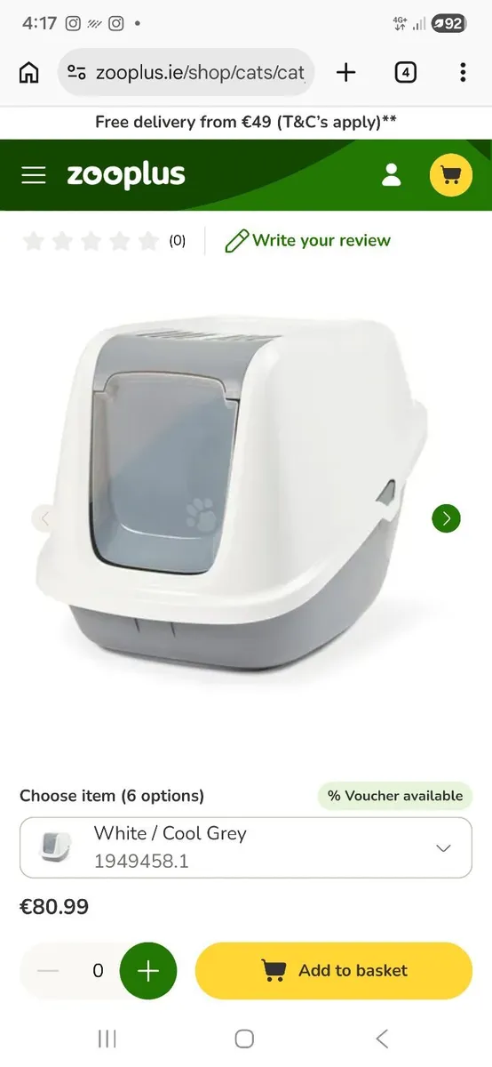 NEW Giant Litter box for cats