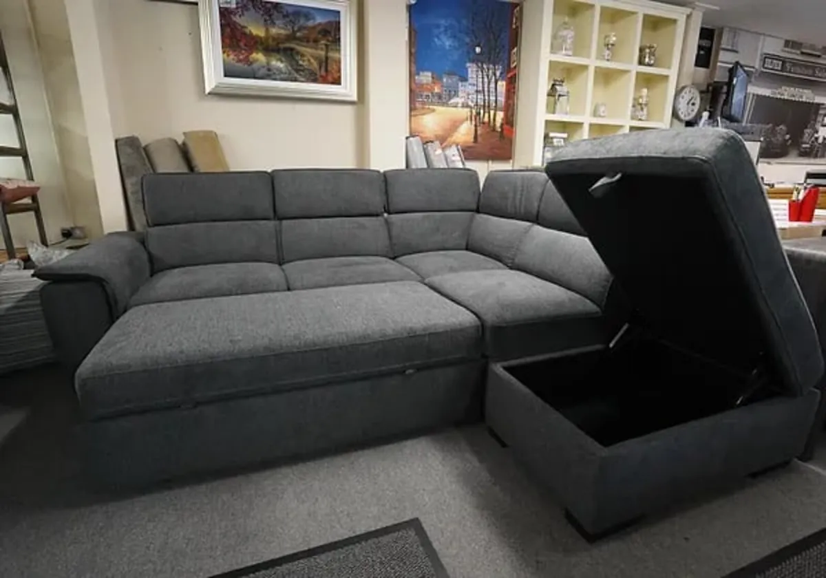 Brand new Prague corner sofa beds reduced