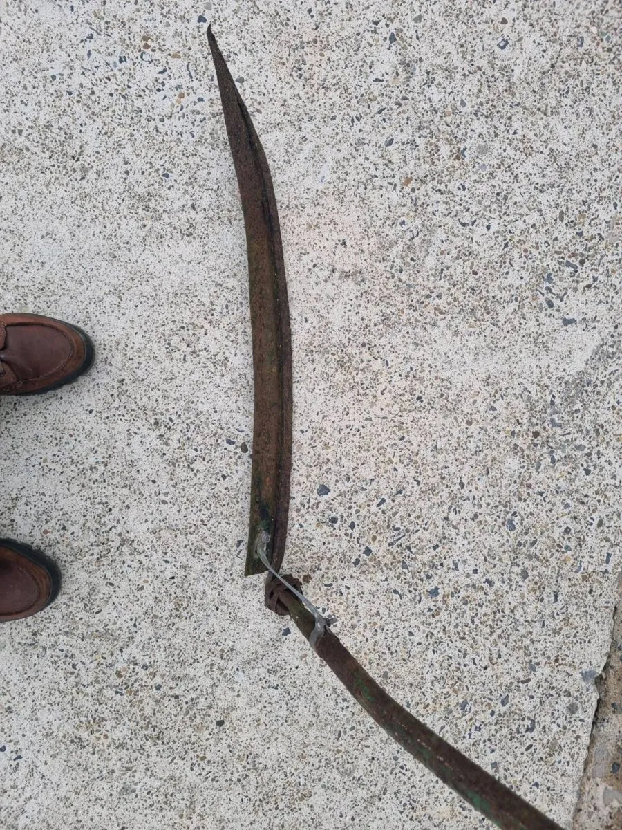 Antique Scythe Hay Sickle “Grim Reaper” Farm - Image 3