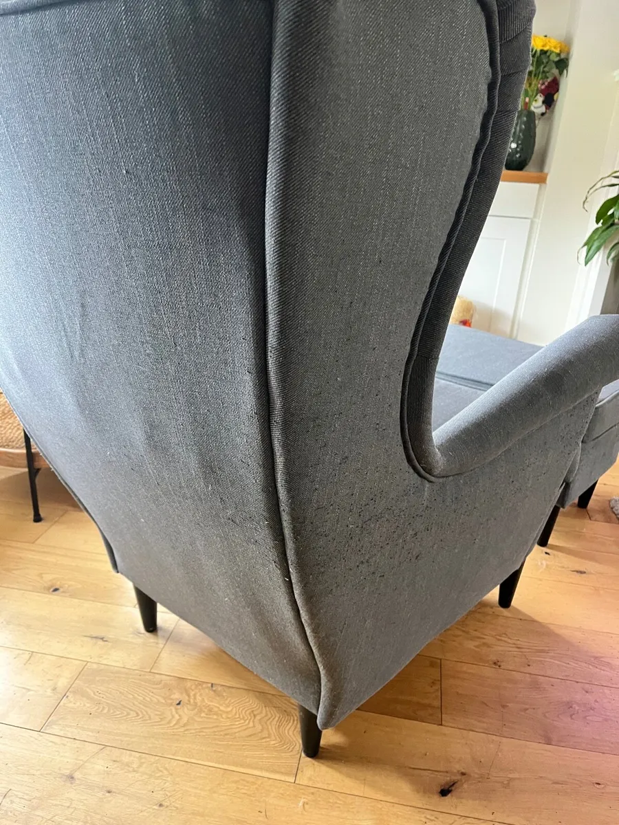 IKEA Armchair with Footstool - Image 3