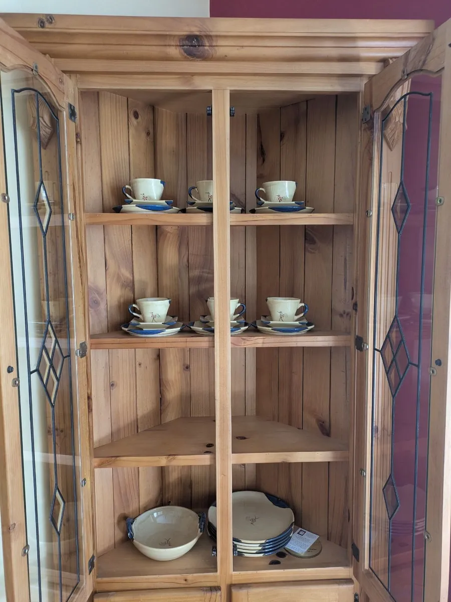 Corner pine cabinet - Image 2