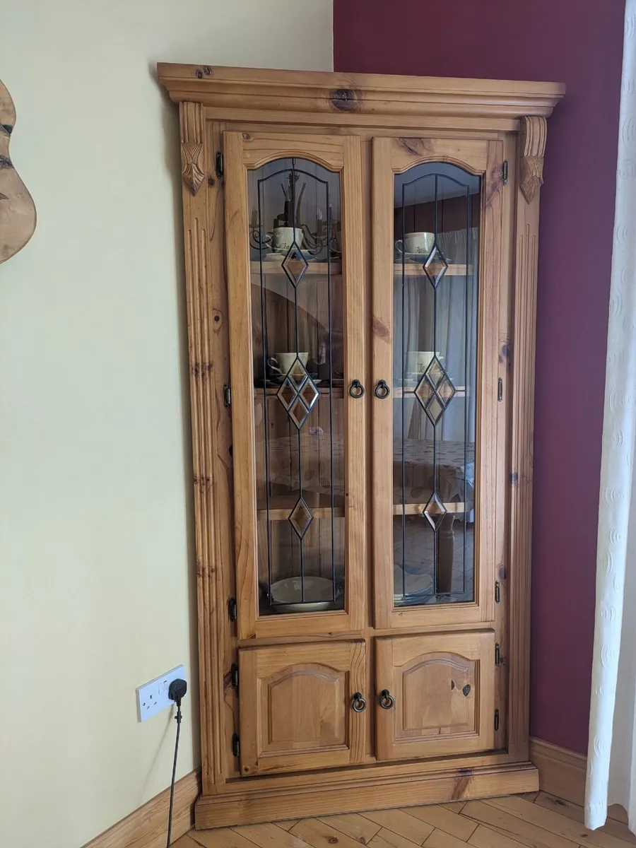 Corner pine cabinet - Image 1
