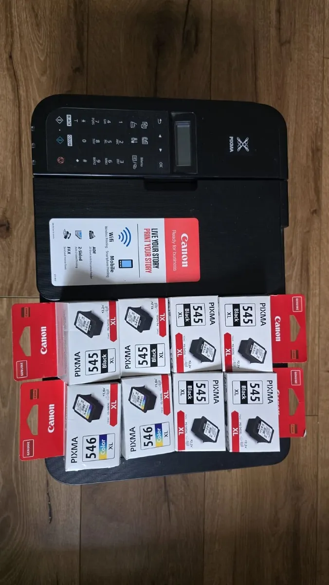 8 Print Cartridges: 545 XL (Black) &  546 (Colour) - Image 1