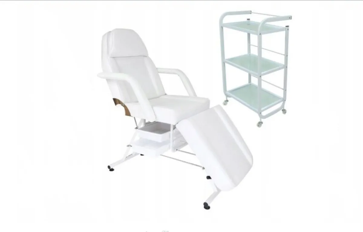 Beauty Bed With Drawers plus trolley/shelf - Image 3