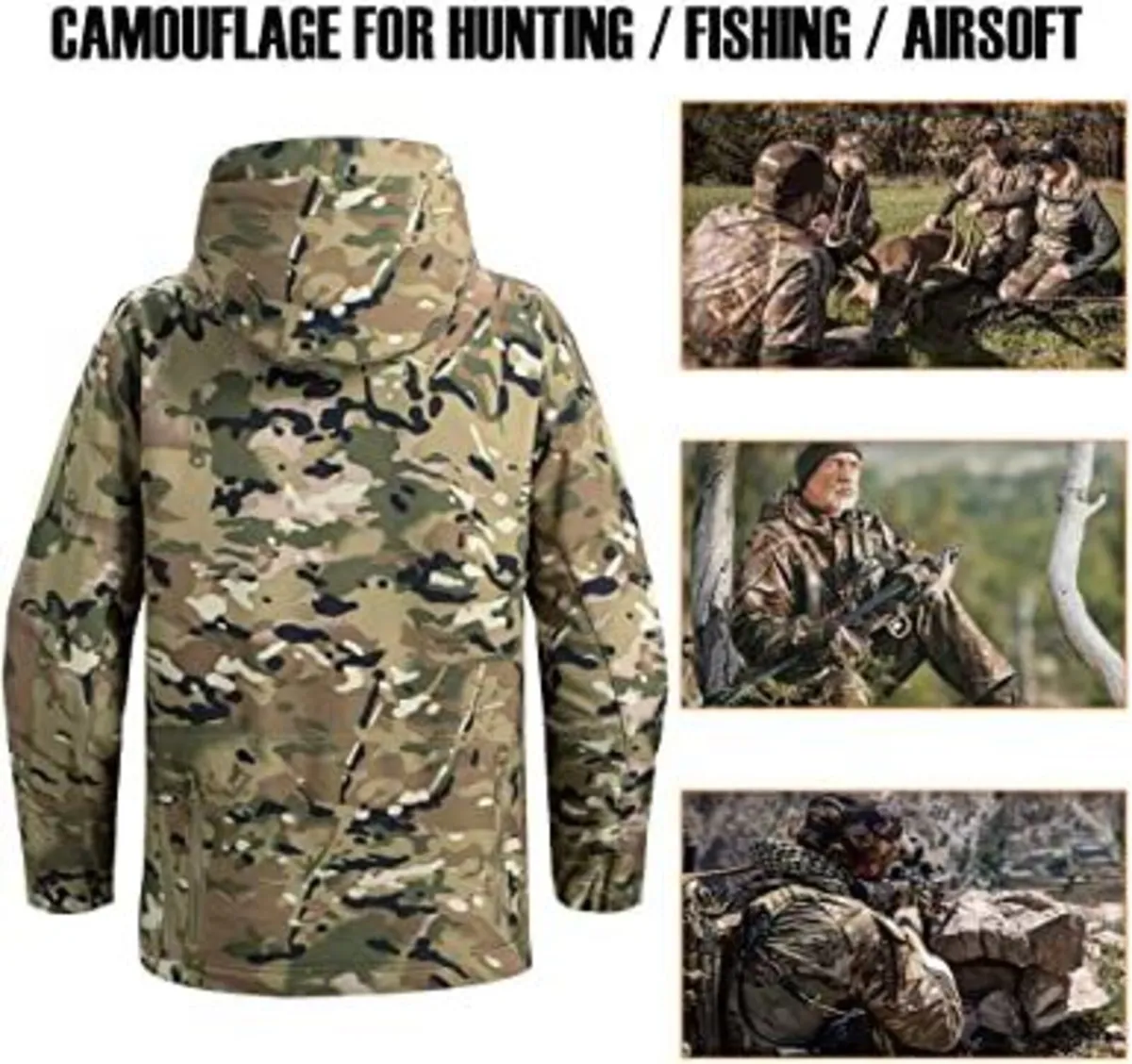 Outdoor Softshell Camouflage Jacket tactical XL - Image 3