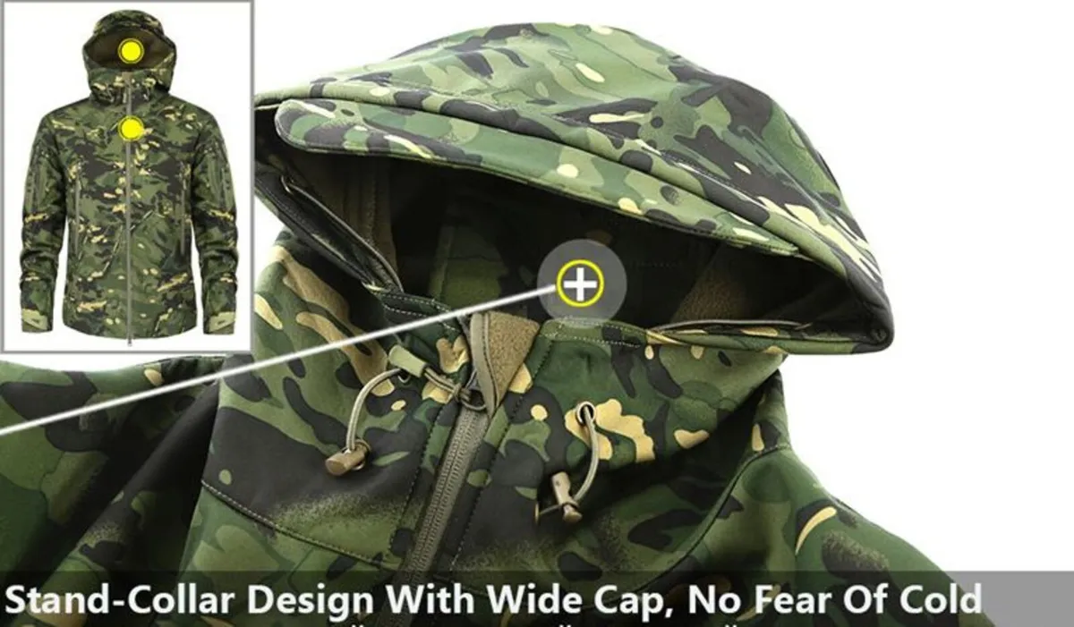 Outdoor Softshell Camouflage Jacket tactical 3XL - Image 3