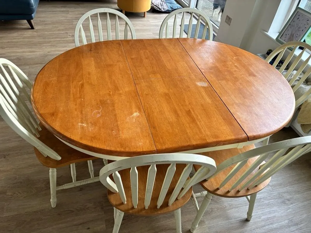 Table & 6 Chairs free - Image 1