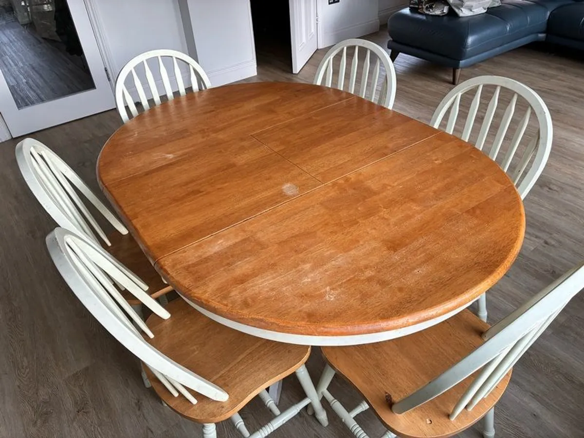 Table & 6 Chairs free - Image 2