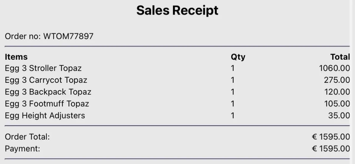 Pram egg 3 topaz color - Image 4