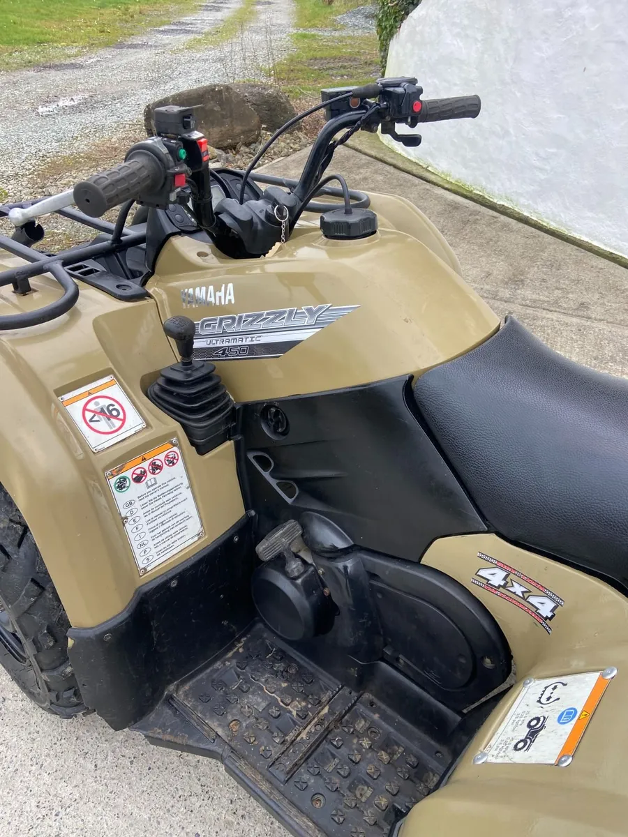 YAMAHA 450 GRIZZLY 2x4 , 4x4  , HI-LO ,Diff Lock!! - Image 4
