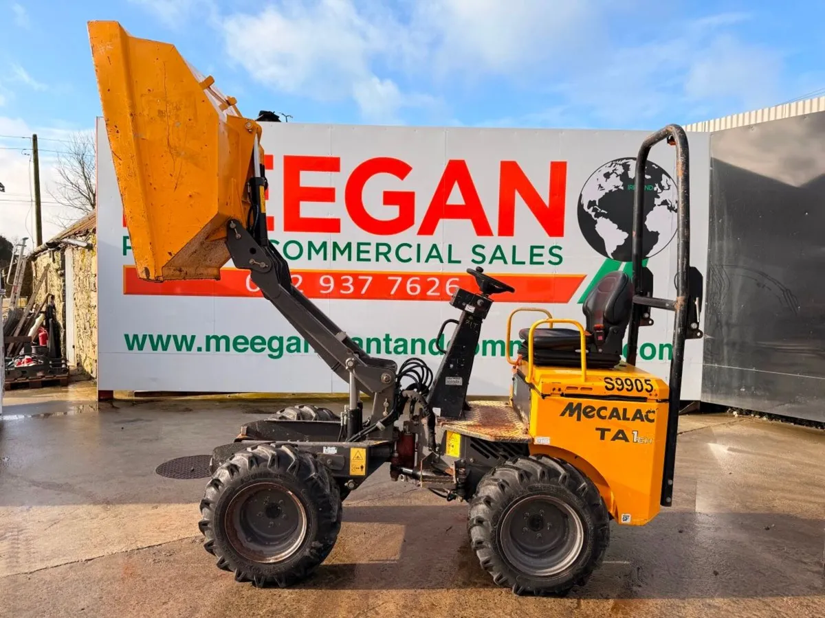 2019 MECALAC 1 TON HI TIP DUMPER ....1,350 hours - Image 1