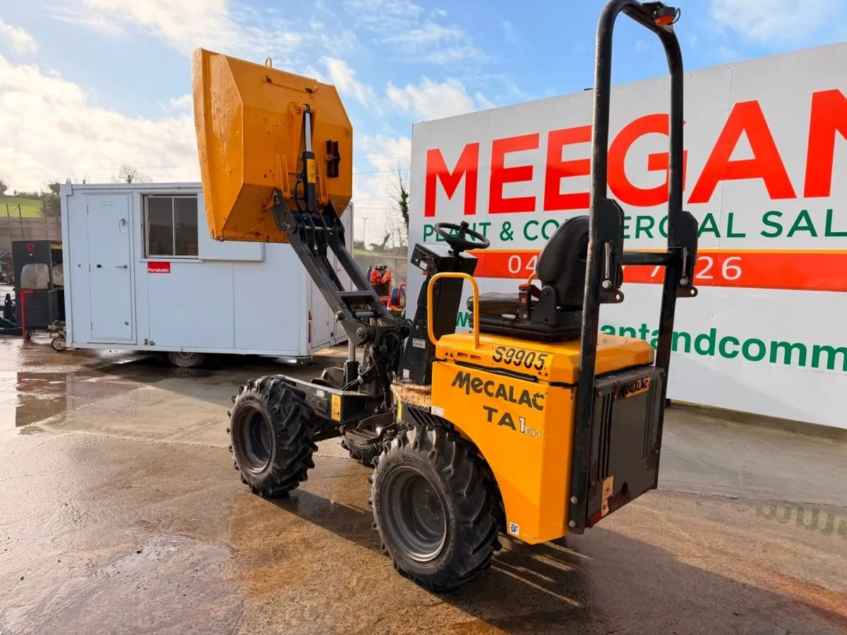 2019 MECALAC 1 TON HI TIP DUMPER ....1,350 hours - Image 3