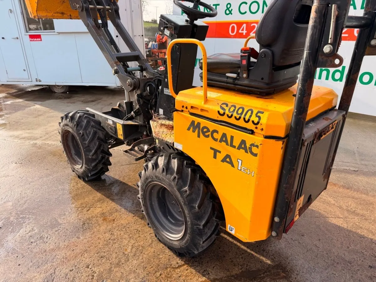 2019 MECALAC 1 TON HI TIP DUMPER ....1,350 hours - Image 4