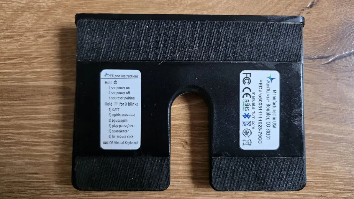 AirTurn PED 5 Bluetooth Page Turner - Image 2